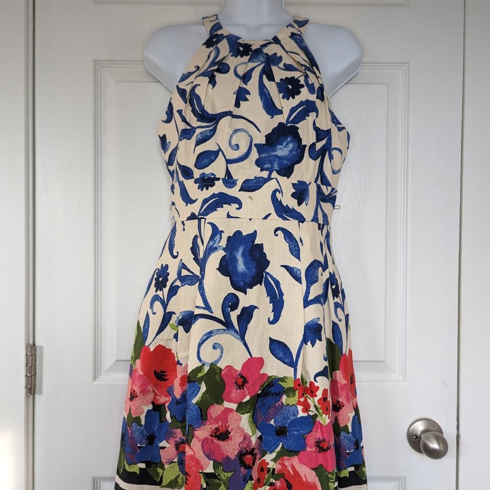 Eliza J Blue Floral Dress Size 4